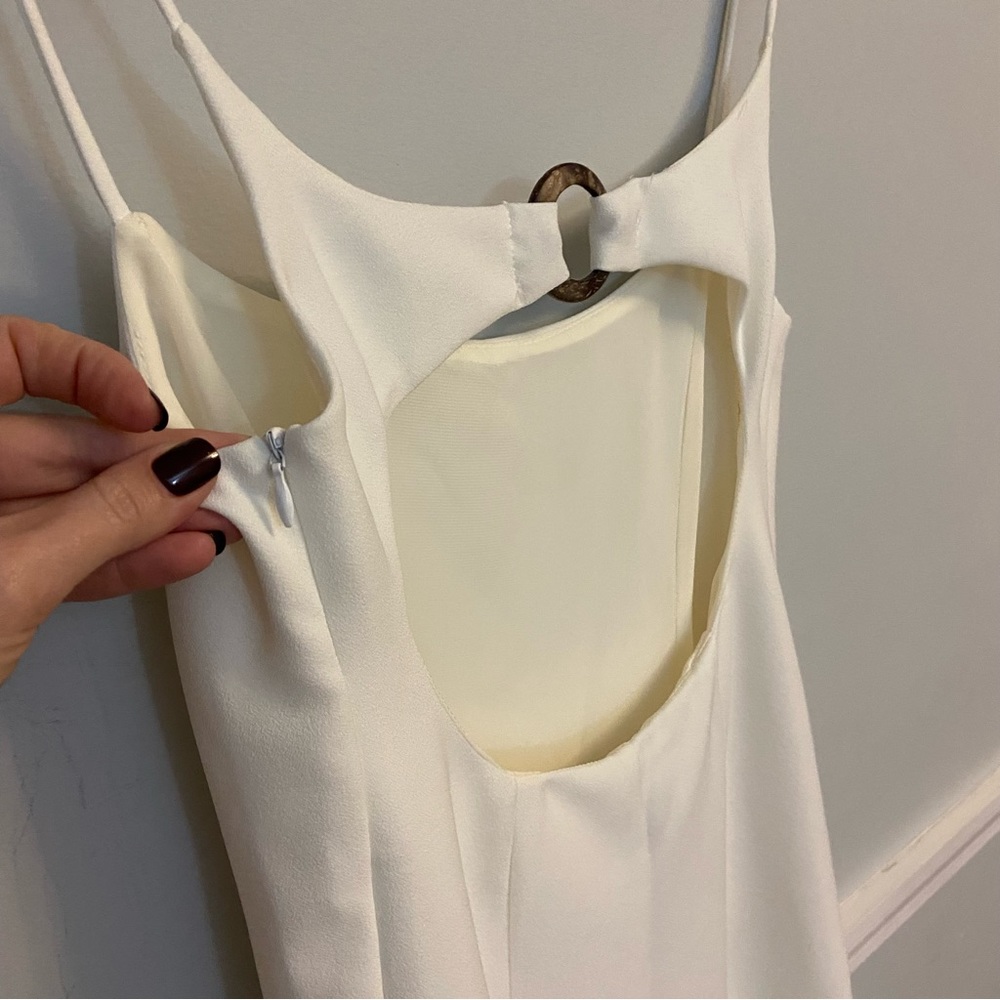 Anthropologie PepaLoves minimalist keyhole back mini dress - Picture 7 of 8